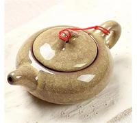 Juegos De Tazas De Té Tetera Roja China Regalos Creativos Juegos Té Diseño Elegante Servicio Chino Tradicional Esmaltada Con Grietas Hielo Juego De Té De La Tarde(C)