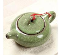 Juegos De Tazas De Té Tetera Roja China Regalos Creativos Juegos Té Diseño Elegante Servicio Chino Tradicional Esmaltada Con Grietas Hielo Juego De Té De La Tarde(B)