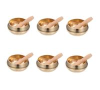 Juegos de Tazones de Meditación de Yoga Tazón de Sonido de Yoga con Mazo Tazón de Ofrenda de Agua Budista Tazón Budista Gong de Meditación Auténtico Instrumentos Musicales Tazón de Canto Claqueta T