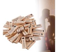 Juegos de torre de la lujuria para adultos, juego de bloques de madera súper travieso para parejas, citas, noche, día de San Valentín, diversión para beber (Burlywood francés)