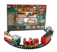 Juegos De Trenes De Navidad - Juego De Tren De Juguete Clásico De Navidad con Vagones De Carga,Set de Juguete Clásico de para Montar DIY, Juguetes Divertidos de Construcción de Vagones -
