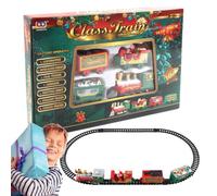 Juegos De Trenes De Navidad | Kits De Ferrocarril Navideño con Vías - Juguetes Educativos De Ensamblaje DIY, Juguetes Divertidos De Construcción De Vagones De Tren - para Navidad