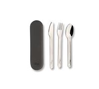 Juegos de vajilla marca Citron. Modelo Citron Cubiertos acero negro