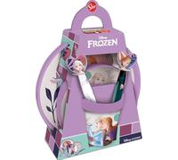 Juegos de vajilla marca Licensing. Modelo SET PREMIUM BICOLOR ANTIDESLIZANTE 5 PCS FROZEN