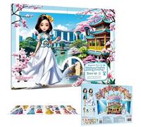 Juegos de Vestir,Magnetic Stickers Princess Paper Dolls Playset - Juego Educativo Regalos para Viaje Escuela Casa Coche