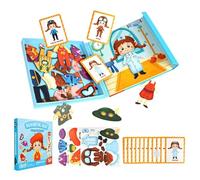 Juegos de Vestir | Tabla Magnética Educativa Para Hacer Ser Misma | Juguete Para Aprender A Vestirse, Para 3 a 6 Años, Cumpleaños, Navidad, Aula, Viajes y Juego de Rol