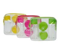 Juegos de viaje: 2 latas (20 g) 2 botellas (85 ml cada una) 1 pipeta, 1 espátula de plástico en la bolsa 3 colores Dimensiones 12,5 x 11 cm