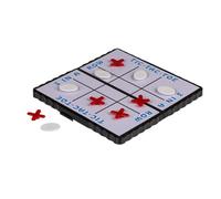 Juegos de Viaje Magnéticos Mini, Damas, Parchís, Ajedrez, Tres en Raya, Halma. 13 x 7 cm (Tres en Raya)