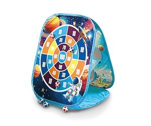 Juegos de Vuelo Günther 1564 - Juego de Lanzamiento «Galaxy», Aprox. 49 x 37 x 53 cm, Juego Pop-up con 6 Pelotas de Velcro y 6 bolsitas de Lanzamiento, para niños a Partir de 3 años