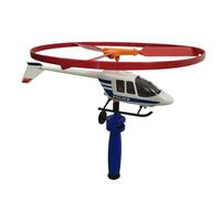 Juegos de Vuelo Günther 1686 - Helicóptero Police Copter, Aprox. Ø 27 cm, helicóptero de policía con asa de despegue rápido, Juguete de Vuelo para niños a Partir de 6 años