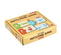 Juegos del Alfabeto - Juguetes Puzzle De Aprendizaje Autocorrectivo - Tarjetas para Emparejar Palabras Visuales con Letras,para Bebés Preescolar Hogar Viaje Cumpleaños