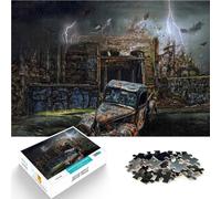 Juegos Divertidos Apocalipsis de la tormenta de Terror Rompecabezas para Adultos 1000 Piezas 26x38cm Regalos para Amigos y Familiares