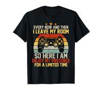 Juegos Divertidos de Vez en Cuando salgo de mi habitación Juego de Jugador Camiseta