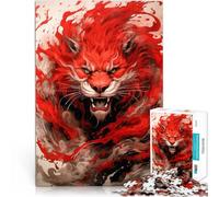 Juegos Divertidos para la Familia León Rojo Rompecabezas de 1000 Piezas para Adolescentes 26x38cm Grandes Regalos y Juguetes para Mayores de 14 años