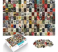 Juegos Divertidos Póster de Costura Retro Puzzles de 1000 Piezas para Adolescentes 26x38cm Interacción Entre Padres e Hijos para Mayores de 14 años