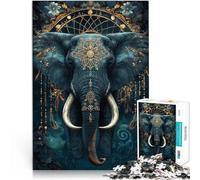 Juegos educativos Juguetes de Bricolaje Elefante mágico de la Jungla Rompecabezas para Adolescentes 1000 Piezas 50x75cm Una Obra de Arte para Mayores de 14 años