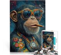 Juegos educativos Orangután Funky Rompecabezas para Adultos 1000 Piezas 26x38cm Decoración de Pared cumpleaños y Navidad