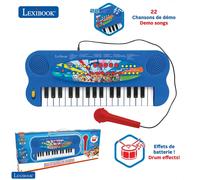 Juegos electrónicos - teclado musical electrónico patrulla con micrófono Lexibook 39x15x2,3 cm