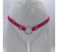 Juegos for adultos BDSM Bondage anillo for pene jaula de castidad masculina dispositivo Anti-apagado cinturón elástico Scrotal Cock Lock juguetes atractivos for Sissy Gay18 +(Pink)