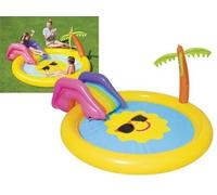 Piscina Hinchable Autoportante Infantil Bestway 262x157x46 CM Tobogán Y Palmera Diseño Sunnyland MKP talla T.U.