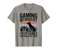 Juegos introvertidos Juego Y Paseo A Mi Perro Camiseta