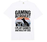 Juegos introvertidos Juego Y Paseo A Mi Perro Comfort Colors Adult Heavyweight T-Shirt