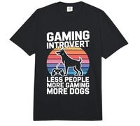 Juegos introvertidos Menos Personas Más Juegos Más Perros Comfort Colors Adult Heavyweight T-Shirt