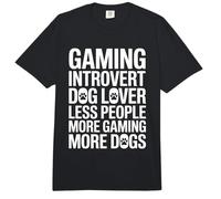 Juegos introvertidos Menos Personas Más Juegos Más Perros Comfort Colors Adult Heavyweight T-Shirt