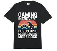 Juegos introvertidos Menos Personas Más Juegos Más Perros Comfort Colors Adult Heavyweight T-Shirt