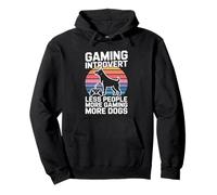 Juegos introvertidos Menos Personas Más Juegos Más Perros Sudadera con Capucha