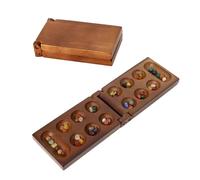 Juegos Juego de Mesa de ajedrez de Madera Gem for niños y Adultos. Juegos de Estrategia de Viaje Plegables for potenciar la lógica y Las Habilidades cognitivas en casa. ajedrez