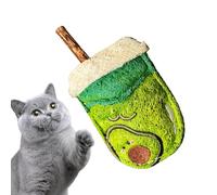Juegos Masticables para gatos | Compañero Masticable en Loofah con forma de Bubble Tea - Juguetes de dentición para Gatitos | Juego Ejercicio Limpieza Dientes Estimulación Enriquecimiento Y