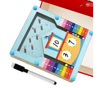 Juegos Matemáticos - 300g Enseña Contar Hasta 10 | Material Educativo Bloques Cuentas Interactivas Para Preescolar Jardín Casa, Diseño Madera Suave Niños Uso Diario