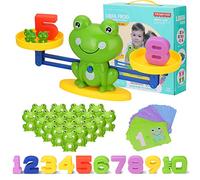 Juegos Matematicos Balanza para Niños, Equilibrar Rana Animal Juguete Montessori con Numer Tarjeta, Number y Matemáticas Aprendizaje Juguetes Educativos para Niños y Niñas de 3 4 5 6 Años (Rana)
