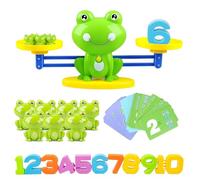 Juegos Matemáticos Balanza para Niños, Rana Equilibrio Juego Montessori para Aprender Sumas y Restas, Juguete Educativo para Niños y Niñas Mayores de 3 Años, Regalo Ideal para Navidad y Cumpleaños