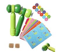 Juegos Matemáticos para Niños - Tablero Aritmético Interactivo con 2 Martillos - Juego Matemático para Niños - para Viaje Mesa De Aprendizaje Educativo Navidad Cumpleaños