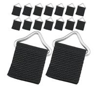 Juegos Negras Anillo Triangular de Metal 25, para Trampolín | Correas, Superficie Resistente al Desgaste y Brillo, para Reparación Doméstica y Uso Exterior