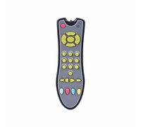 Juegos Niños 2 Años Simulación de TV para bebés y niños pequeños, Control remoto para niños con música, aprendizaje de inglés, Control remoto, educación temprana, juguetes de (Grey, One Size)