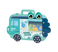 Juegos Niños 3 Años Juego de destornilladores eléctricos educativos para niños, juego de simulación, caja de herramientas y ensamblaje con herramientas realistas para niños (Blue, 27.5x18x6.8cm)