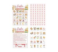 Juegos para Adultos En Fiestas De Pascua | 24 Piezas Caja De Juego De Mesa Para Reuniones - Juego De Tarjetas De Fiestas | Para El Entretenimiento, La, Escuela, Casa, Situaciones Sociales,
