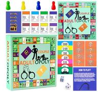 Juegos para parejas para adultos, 130 piezas, juego de mesa para parejas, noche de juegos Monopoly para dos, calienta tu relación, adecuado para fiestas en casa y viajes