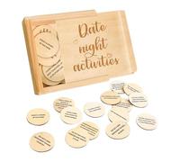 Juegos para parejas para citas nocturnas - Madera 52 ideas de juegos para parejas para noches - Actividades en pareja, caja de ideas de cita romántica, recuerdo de boda para despedidas de soltera