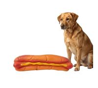 Juegos para perros, Hamburguesa para perro, juguete de masticar de goma, mordedor con forma de sándwich de hueso con sonido, accesorios para animales interactivos para perros de talla pequeña y