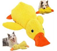 Juegos para perros, Quack-Quack Duck juguete para perros, juguetes de pato antiestrés, 32 cm de peluche para perros indestructible, para cachorros de talla pequeña/media, juguete suave interactos