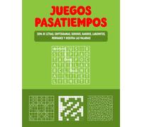 Juegos Pasatiempos para Jovenes y Adultos: Sopa de letras, sudokus, criptogramas, kakuros, laberintos, entre otros; en Español