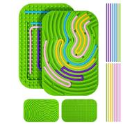 Juegos Sensoriales Autismo, Sensory Activity Board con 16 Cuerdas, Juegos de Viaje, Car Travel Kit for Kids Montessori Tablero de Actividad para Niños Autista Tdah TDAH 4 5 6 7 8 9 10 años y Adultos