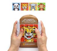 Juegos Viaje Rompecabezas Giratorio de 16 Piezas para Rompecabezas niños Puzzles a Partir de años Divertido Juegos Viaje niños
