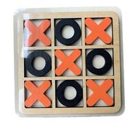 Juegos XOXO de madera: juguetes de mesa XO clásicos, decoración de la mesa de café | Juguetes estratégicos de entrenamiento cerebral para el juego familiar, diversión de aprendizaje de madera Juego de