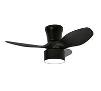 JUERIC INVEST Ventilador de Techo con Luz LED Fly Maxi Negro 20W Motor DC, con Mando a Distancia y App