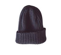 Jueshanzj - Raya Gorro de Lana para Niño O Niña Azul Oscuro Talla única